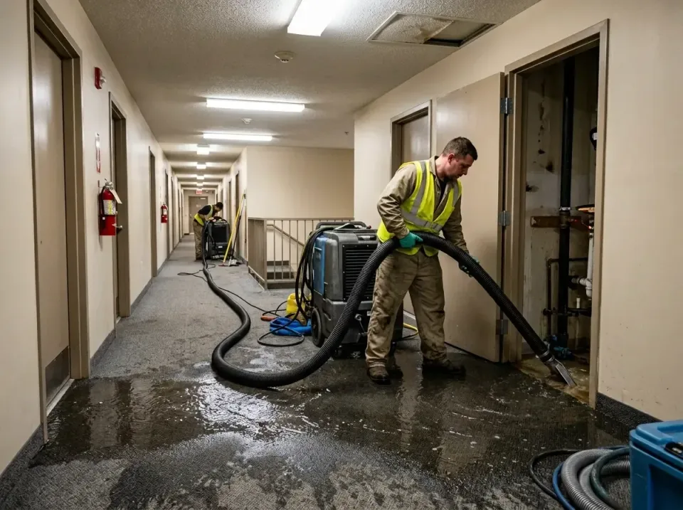 multi-unit-apartment-hallway-f-005 — frequently asked questions, Emergency Burst Pipe Water Extraction & Removal in Middlepo…